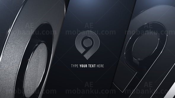 三维塑料质感标志动画AE模板