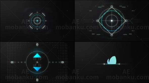 创意科技感线条Logo动画AE模板