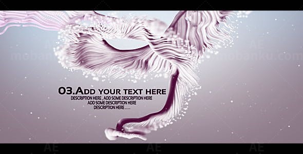 抽象流体元素标题展示AE模板