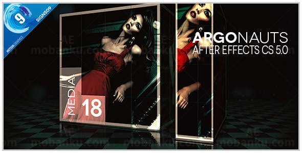 3D立方体盒子组合效果广告AE模板