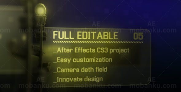 霓虹光闪烁效果路灯指示牌文字标题AE模板