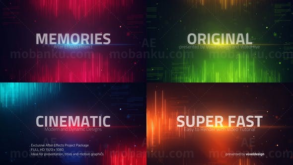 星光闪耀文字片头AE模板