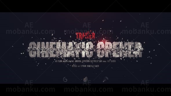 影视预告片AE模板