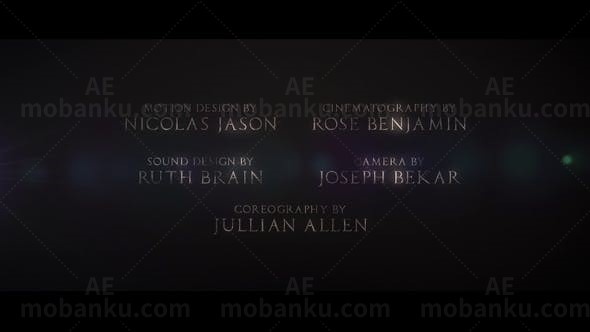 影视效果标题展示AE模板