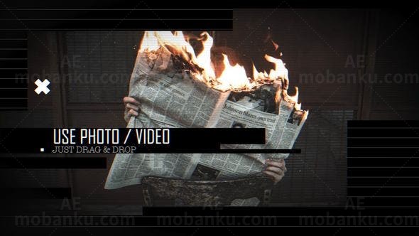 抽象时尚片头AE模板