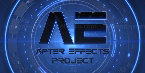 高科技未来风标志动画AE模板
