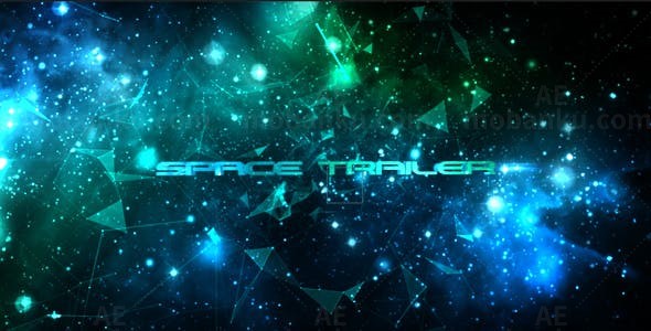 星空预告片AE模板