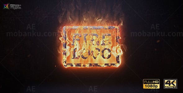 火焰标志动画AE模板