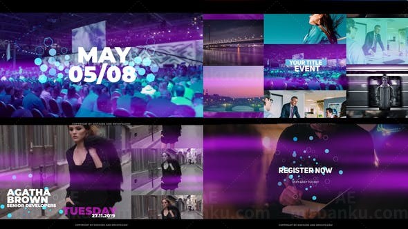 现代风格活动宣传片AE模板