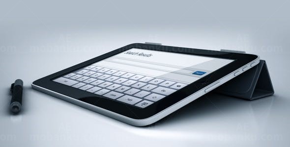 平板电脑效果商务业务介绍AE模板