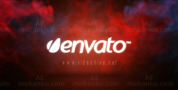 烟雾效果LOGO演绎AE模板