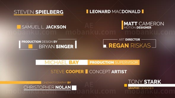 简洁字幕AE模板