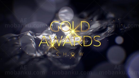 金色标题颁奖秀AE模板