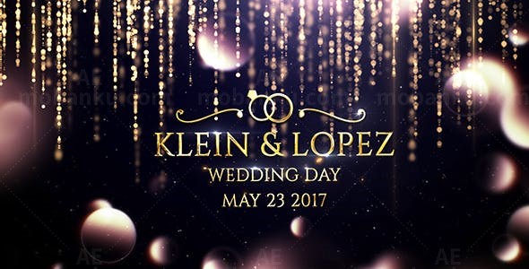 婚礼片头AE模板