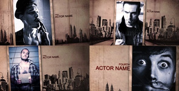 杂志风格影视片头AE模板