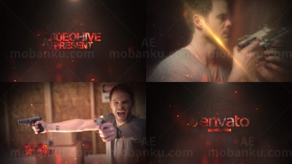 动作预告片AE模板