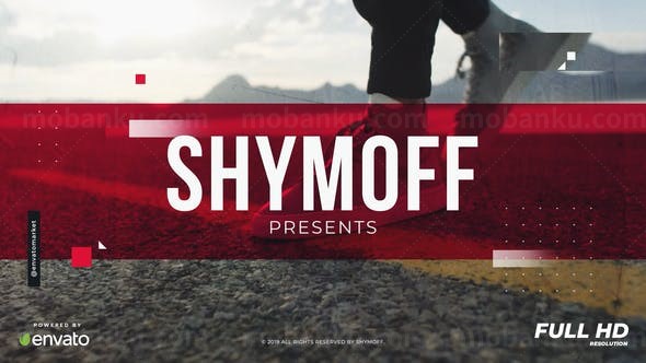 快速动感城市片头AE模板