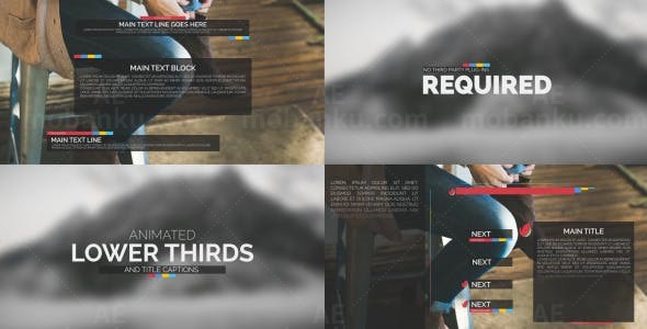 文字标题字幕包AE模板