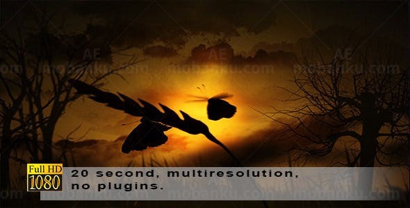 早晨的阳光效果LOGO演绎AE模板