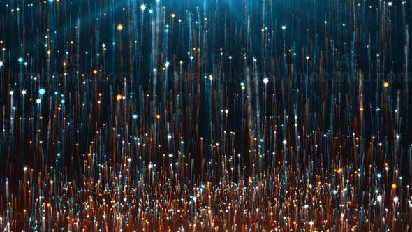 抽象光粒子拖尾背景AE模板