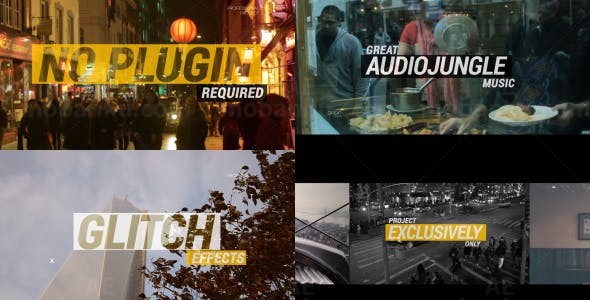 动感视频幻灯片AE模板