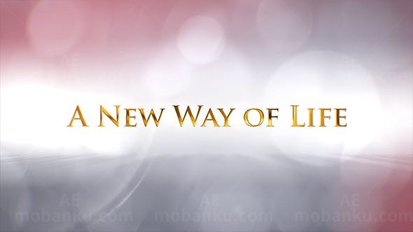 婚礼预告片标题展示AE模板