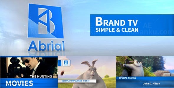 简洁栏目包AE模板