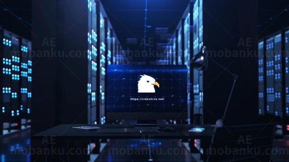 云计算服务器中心片头AE模板