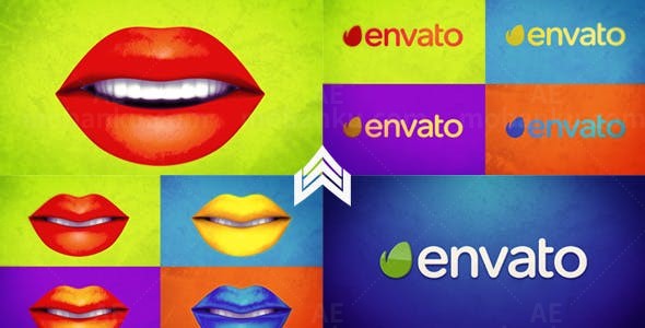 时尚嘴唇Logo动画AE模板