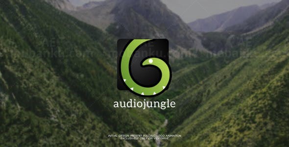 折叠展开标志动画AE模板