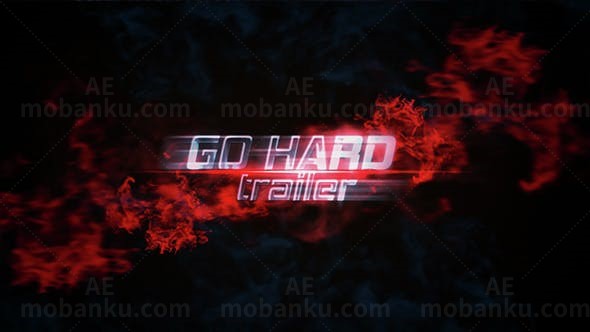 高强度健身宣传片AE模板