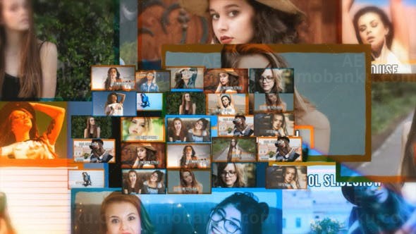 照片排版切换展示AE模板