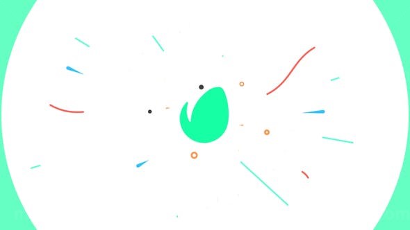 扁平标志片头AE模板