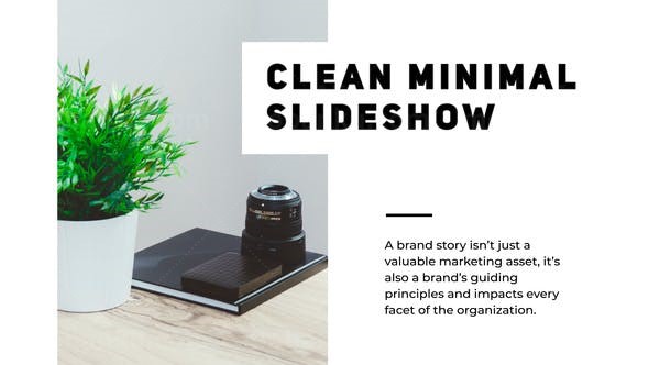 迷你简洁视频展示AE模板