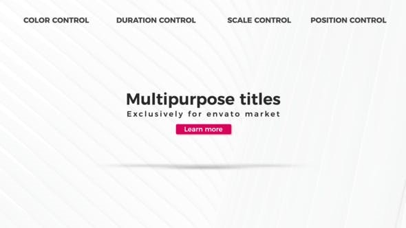 30组动作标题展示AE模板