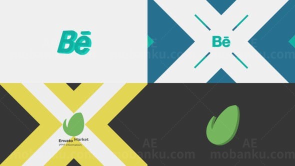 三维标志动画AE模板