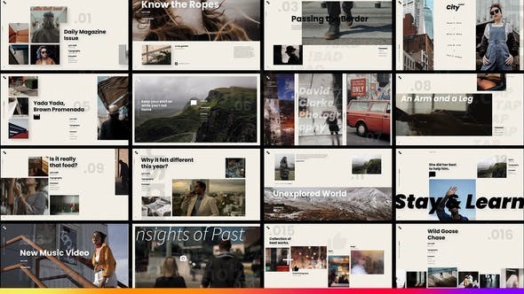 简洁现代风格标题展示AE模板