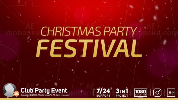 俱乐部派对活动宣传AE模板