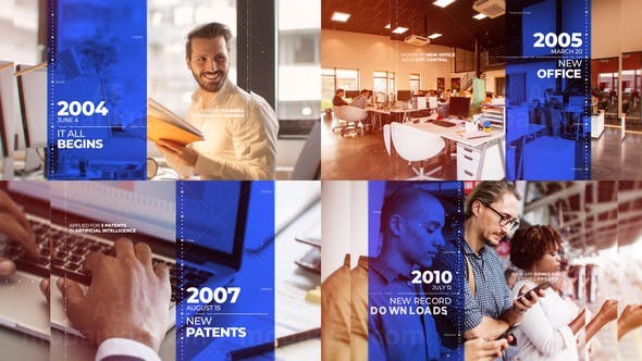 时间推移企业展示AE模板