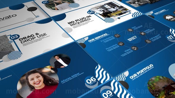 简单企业展示AE模板