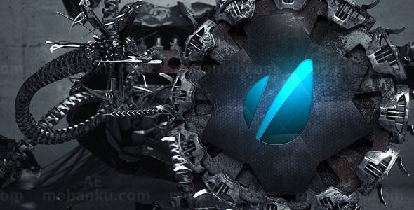 高科技三维机械效果图片展示AE模板