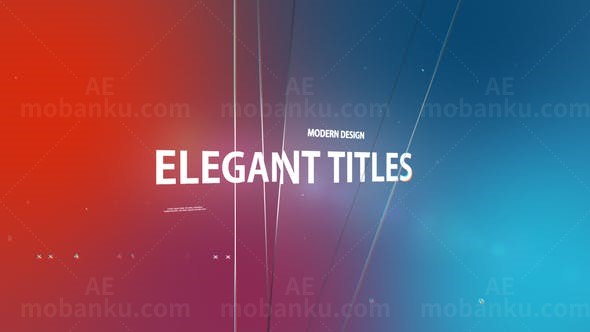 优雅标题展示AE模板