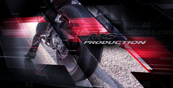 摩托赛事栏目包装AE模板