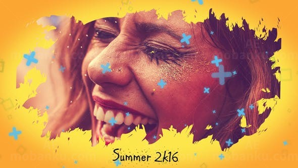 拼贴遮罩图片开场AE模板