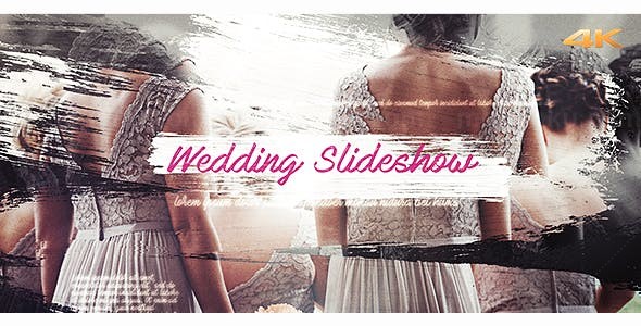 笔刷擦除效果幻灯片AE模板