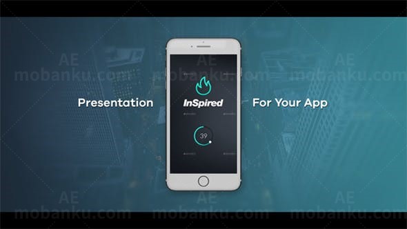 手机应用展示AE模板