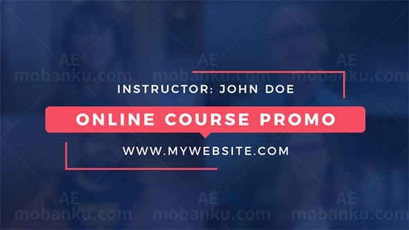 在线教程宣传AE模板