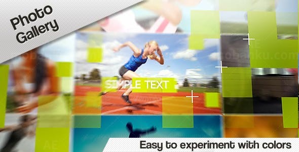 动感相册片头AE模板