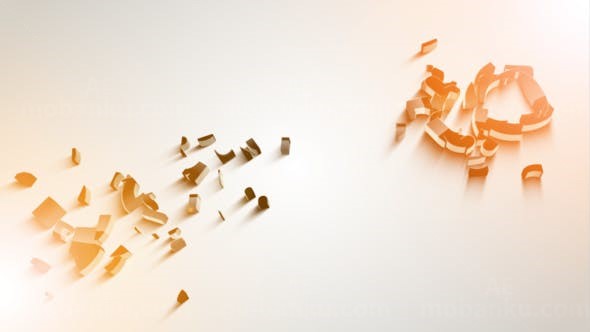 简洁三维标志动画AE模板