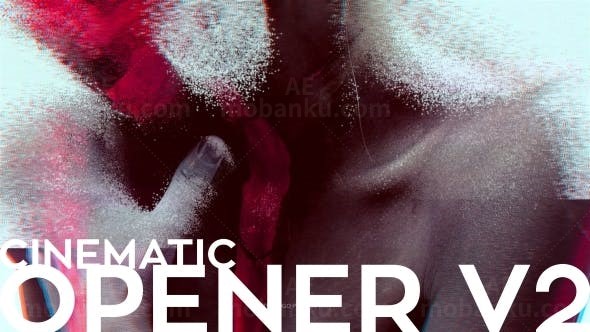 粒子沙化特效片头AE模板